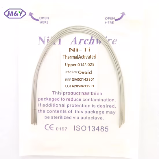 Dental Product Health Material Thermal Active Niti Archwires Orthodontic Arch Wire
