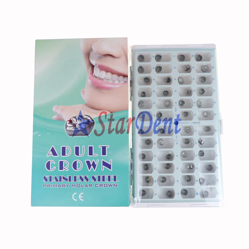 Dental Adult Teeth Crown Primary Molar Crown Material Dental Stainless Steel Crown