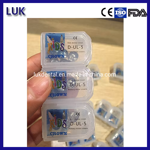 Couronne molaire temporaire pour enfants, fournitures dentaires de bonne qualité, couronne en acier inoxydable/couronne pour enfants