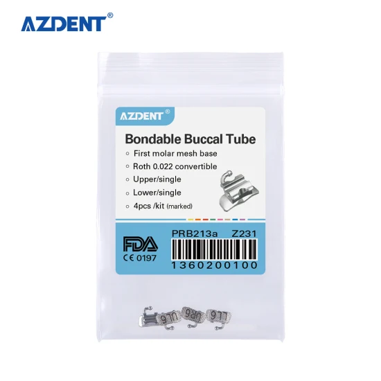 Vente chaude Azdent 1er Roth Bondable U1/L1 Tube buccal orthodontique dentaire